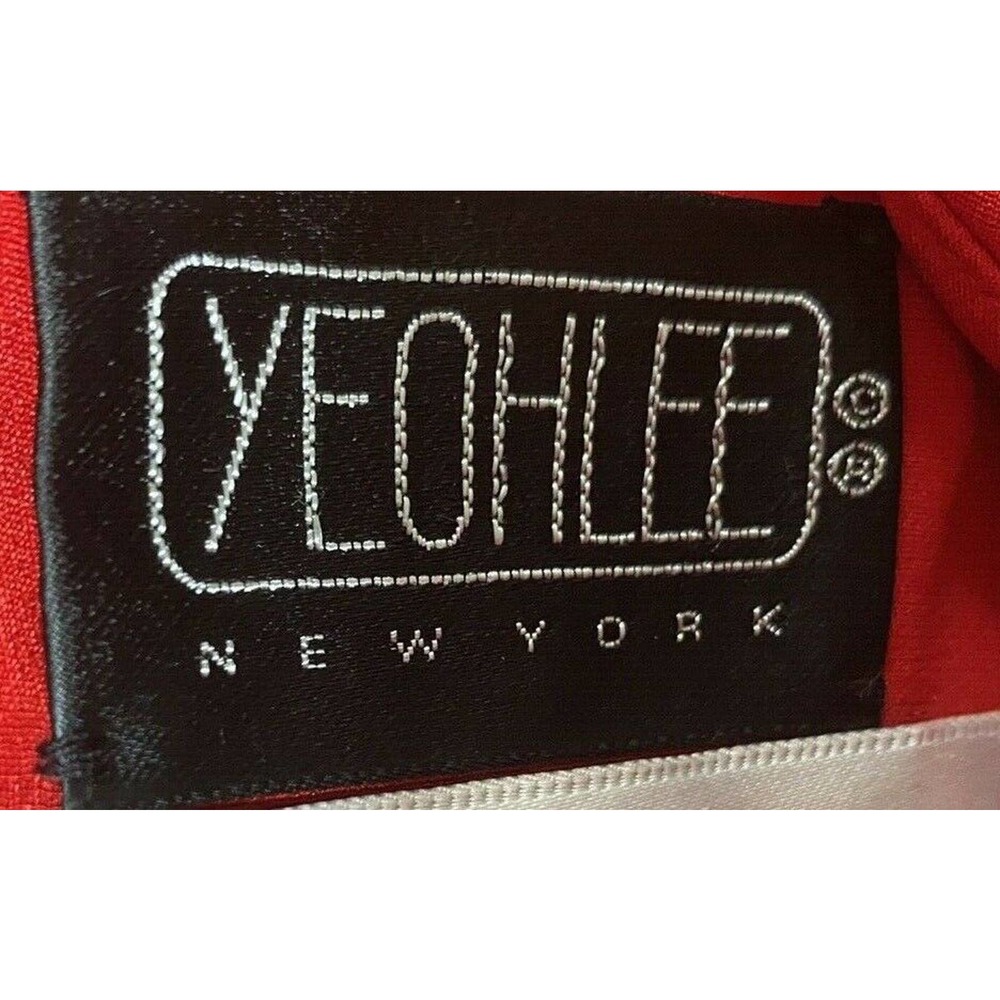 YEOHLEE‎ New York Red 100%Silk Lagenlook Shift Dress~M - Picture 5 of 7